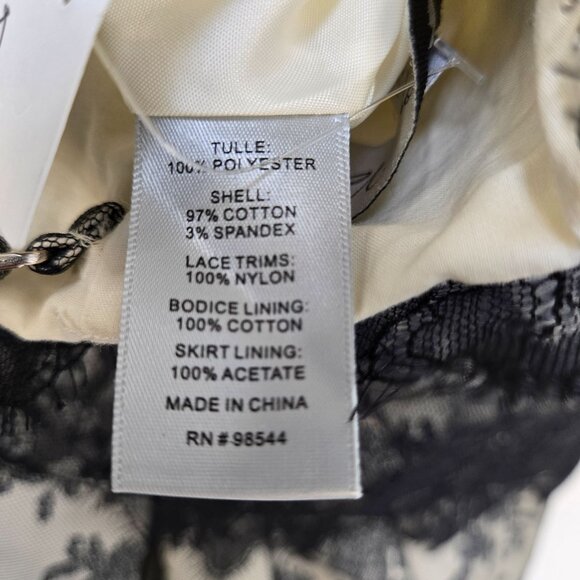 NWT Mirror of Venus Trompe L’oeil Peplum Midi Dress for Anthropologie Size 0 - Picture 9 of 9